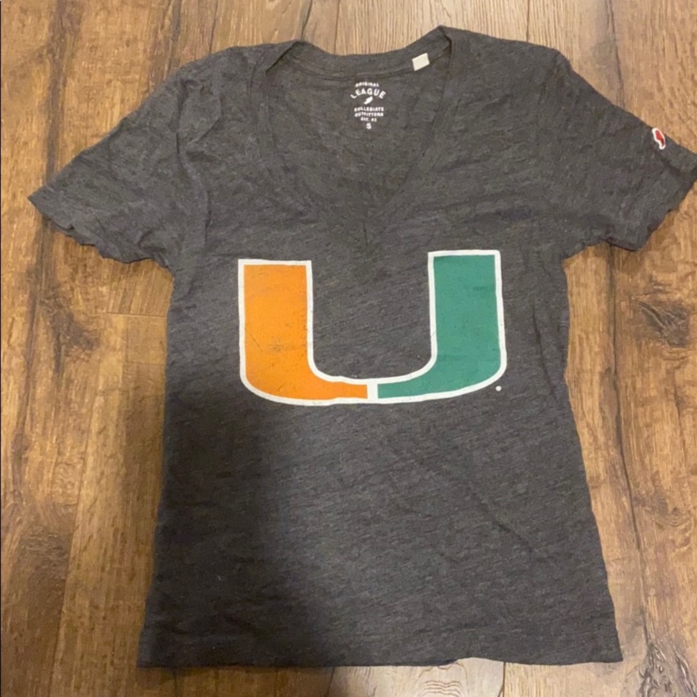 University of Miami logo tee